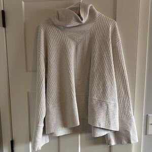 Lululemon textured pullover cowl neck top